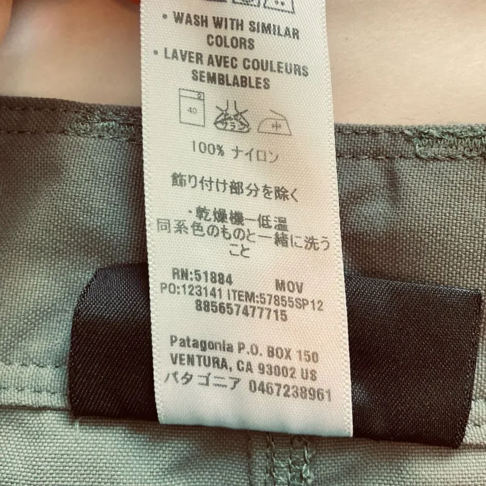 Patagonia Men's Roving Cargo Shorts Grey Green Style #57855 (Size 36)